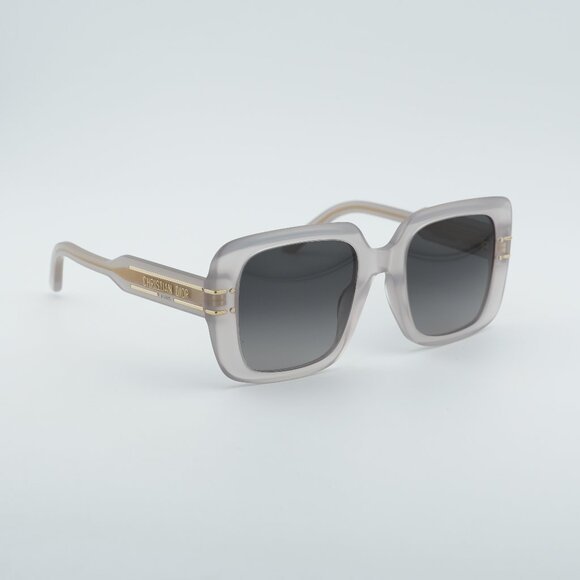 Dior DIORSIGNATURE S11F 78A1 Sunglasses Brown Square Frame, Grey Lenses